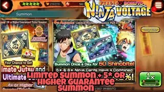NxB 50 Shinobites Limited weekend boruto kawaki +5*or higher banner Summon