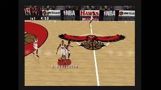 NBA LIVE 99 N64 (RetroArch) Chicago vs Atlanta Simulation