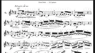 Pierre Rode, Caprice No.6, notes / Роде , каприс 6, ноты | op.22