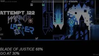 we beating today Blade of justice Grind 68% personal best