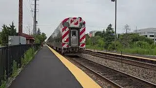 Metra #8523 Cab Car leading Milwaukee North District at Lake Cook Road Station #metra