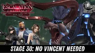 FF7EC DIRGE of CERBERUS Escalation Arch Azul LV30 : Tifa Team, No Vincent