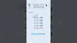 #&MR8.. #Short #IQ Test 03
