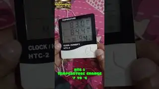HTC-2 Temperature mitter setting  &deg;F to &deg;C | Humidity Mitter settings #shorts #htc2 #humidity