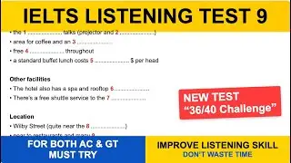 IELTS - Listening Practice Test 9 | Practice with Answers