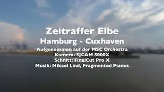 Zeitraffer von der Elbe - Hamburg bis Cuxhaven