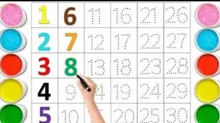 Writing numbers 🔢 counting numbers #12345678910 #123456789 #12345rhymes #12345 #numbers 