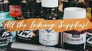 Inktober Prep and All of My Inking Supplies! Ink, Brushpens, and More!