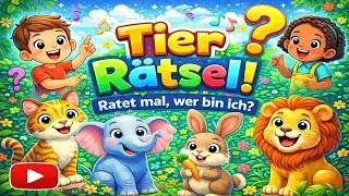 🐱 Wer bin ich? Das lustige Tier-Quiz-Lied 🐘🎵