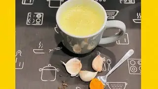 How to make Garlic turmeric milk~Instant pot~Homemade powerful immunity Booster antiviral drink🥛