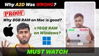A2D Was Wrong About Mac 8GB RAM! Real Truth with Proof 💻🔥 @TechApps Tamil