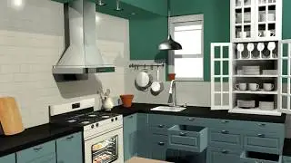 3D Kitchen Model - Maya