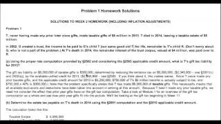 Problem 1 Homework Solutions Video