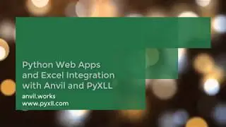 Python Web Apps and Excel Integration