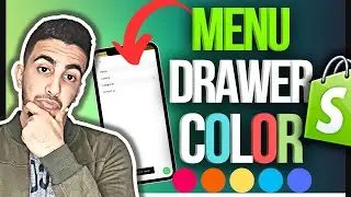 How To Change Mobile Menu Drawer Background Color In Shopify menu sidebar