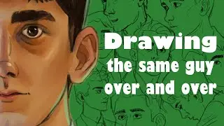 Drawing Anthony Lockwood (a bunch of times)