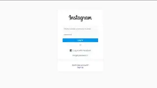 HOW TO MAKE FORM LOGIN USING HTML CSS | FORM LOGIN INSTAGRAM