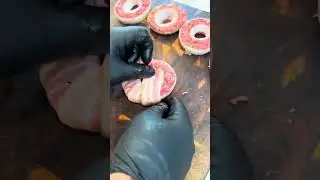 Bacon-Wrapped Burger Stuffed Onion Rings