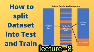 Splitting data set into Training & Testing set ( Machine learning , lecture - 8)