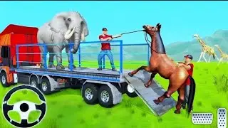 Wild Animal Transport Truck Driving - Farm Pet Zoo Transporter Drive Simulator - Android Gameplay