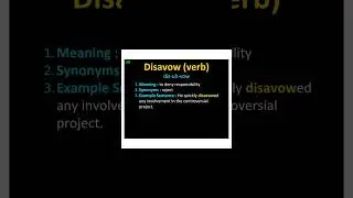 #disavow #fy #explore english #englishvocabmastery #education #englishgrammar #learnenglish