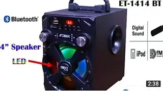 Etmax nano plus 30W Bluetooth speaker ll review ll unboxing