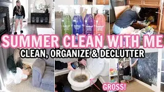 SUMMER CLEAN WITH ME 2024 | DECLUTTERING & ORGANIZING MOTIVATION | EXTREME CLEANING MOTIVATION
