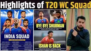 Indian announce T20 world cup squad 2026 #cartoon #cricket #highlights #video #highlights 
