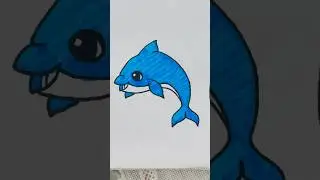 Cute whale 🐳✨ #cute #colors #drawing #whale #sea #animals #color #trending #kidsart