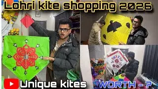 Day 26. Kite shopping . Laddu kaite shop ludhiana . Ehne mehnge patang 🥺 . Lohri shopping 