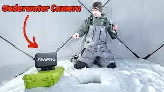 Mountain Ice Fishing for Trout with UNDERWATER CAMERA!