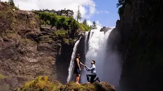 Adventurous Hiking Proposal by Epic Waterfalls | Snoqualmie, WA