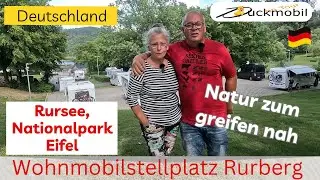 Direkt am See ● Wohnmobilstellplatz Rurberg am Rursee im Nationalpark Eifel