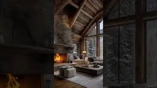 🔥 Luxurious Winter Cabin Living Room &ndash; Inspired by Aspen, Colorado&rsquo;s Snowy Mountain Retreats