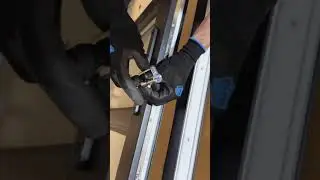Installation of the handle for metal-plastic door Manux - VDOMDOORS