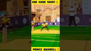 Prince Maxwell🔥 | One Hand Shot | Short Hand Cricket Tournament #shorts #youtubeshorts