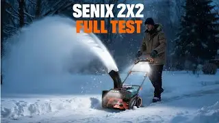 Обзор аккумуляторной снегоуборочной машины SENIX 2X2 40V ❄️ Мощная, тихая и не требующая бензина!