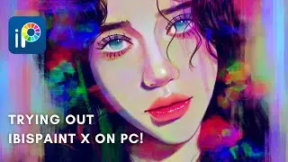 I tried the NEW WINDOWS VERSION (Free Trial) of IBISPAINT X! | Installation + Full Painting Process