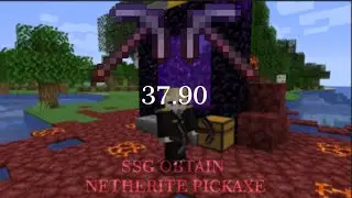 [FWR] Obtain Netherite Pickaxe - SSG Speedrun - 0:37.90