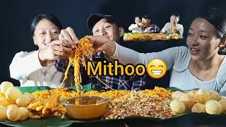 (MUKBANG) Sali ko haat bata khada sworga 😁puge jasto feel vayo😁😂