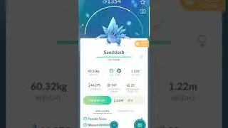 Transferring a shiny Alolan Sandslash on Pokemon GO
