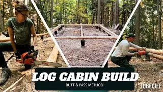 LOG CABIN BUILD - Butt & Pass Method!! // Adirondack Log Cabin Ep. 3 #logcabin