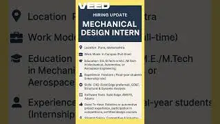 Unbox Robotics Mechanical Design Internship | Smart Warehousing | Apply Now!#pune #jobalert#job2025