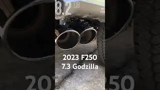 7.3 Godzilla With Ford Performance Exhaust!