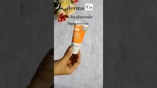 Derma Co 1% hyaluronic sunscreen #dermaco #sunscreen #spf50 #review #hyaluronic #shorts #yt #new