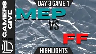 MEP vs FF Highlights | Gamers Give Charity | League of Legends D2G3 | Ma Ez Pz vs For Fun T1