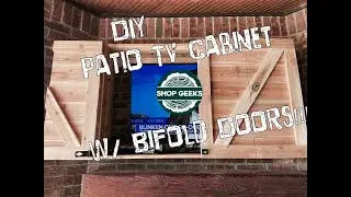 DIY Patio TV Cabinet w/ Bifold Doors