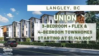[Move-in Ready & Presale] Union Townhomes in Langley: 1,646-2,137 Sq Ft starting at $1,149,900.