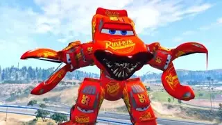 LIVE Lightning McQueen VS Super Giant Lightning McQueen Monster