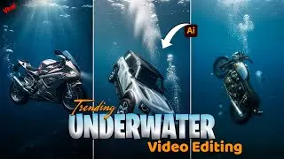 Trending UNDERWATER Bike Video Editing | Instagram Viral Ai Video Editing | Roxx Shootout